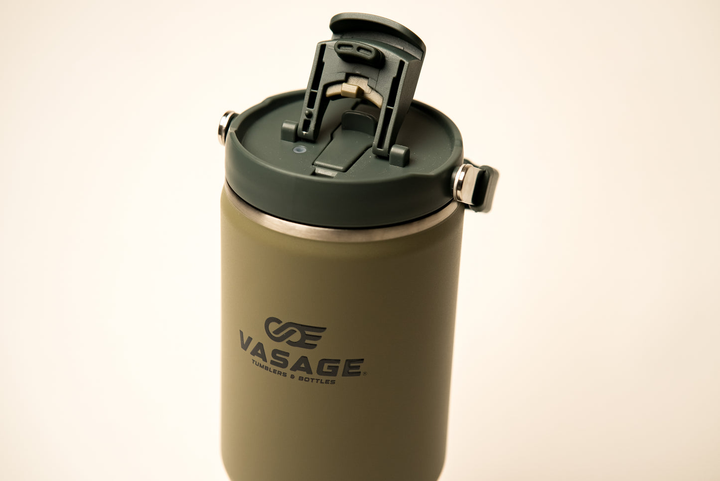 Olive Haze. Vaso térmico de acero inoxidable. 1,18 L.