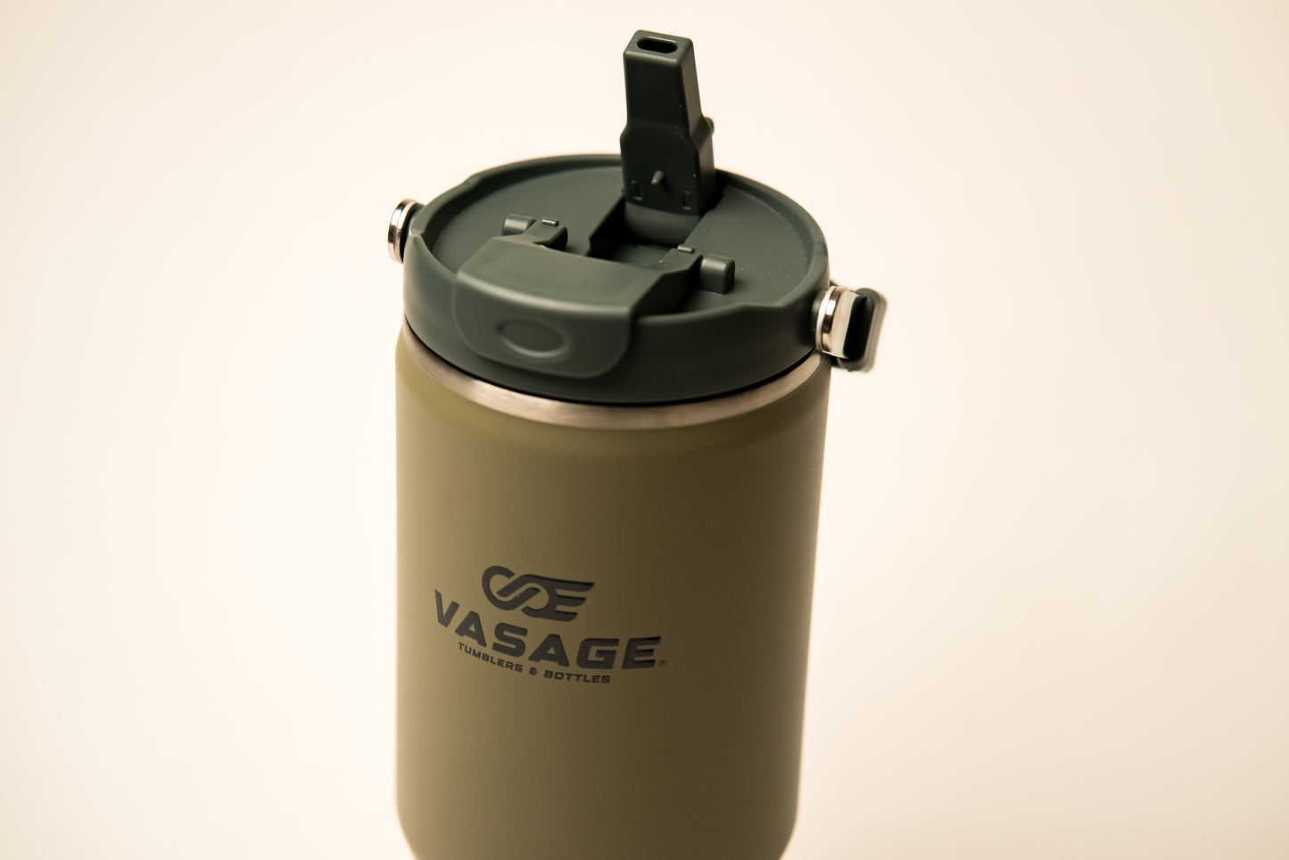 Olive Haze. Vaso térmico de acero inoxidable. 1,18 L.